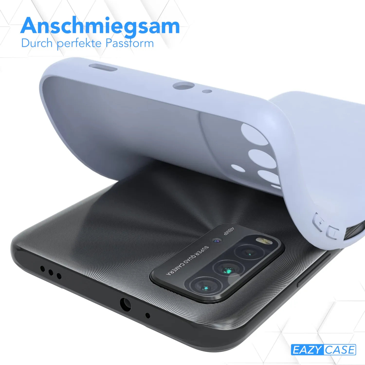EAZY CASE Redmi 9T Silikonhülle Himmelblau