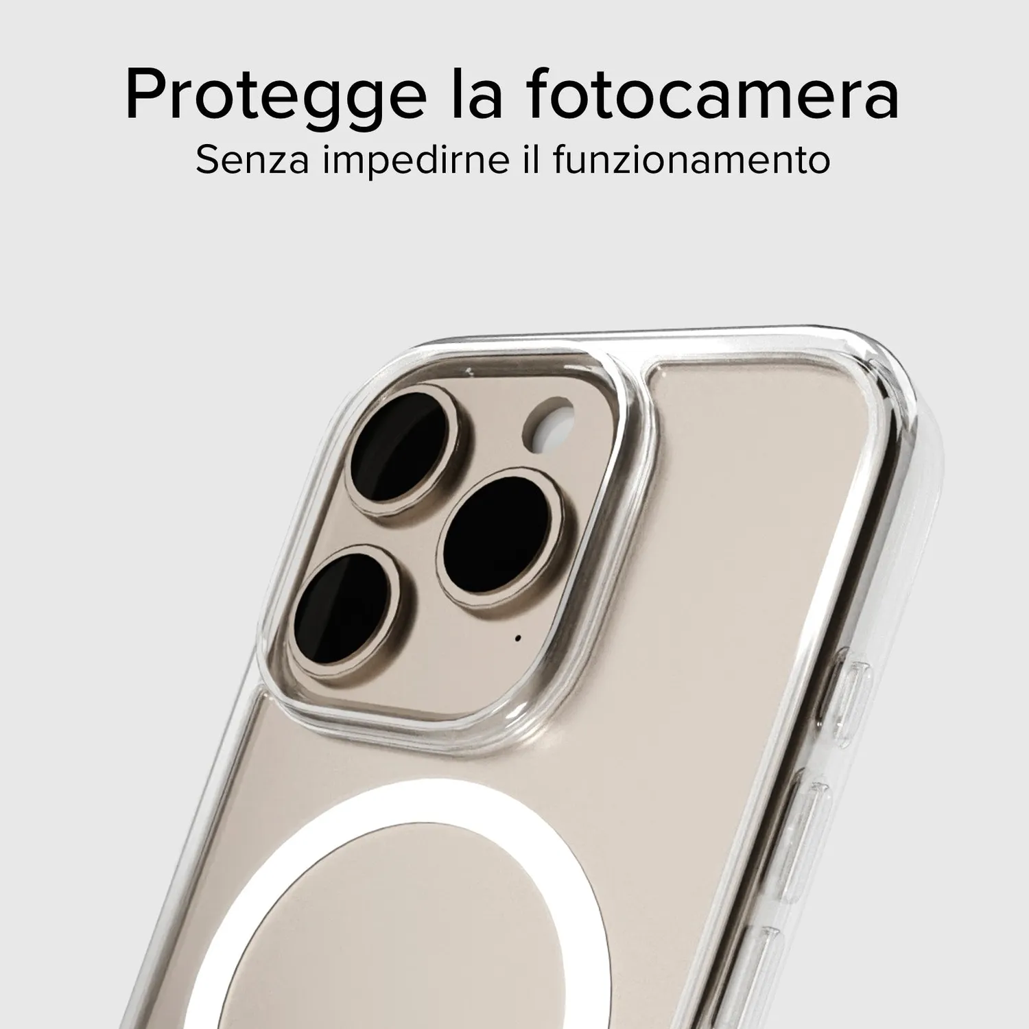 SBS iPhone 16 Pro Max Hülle transparent MagSafe