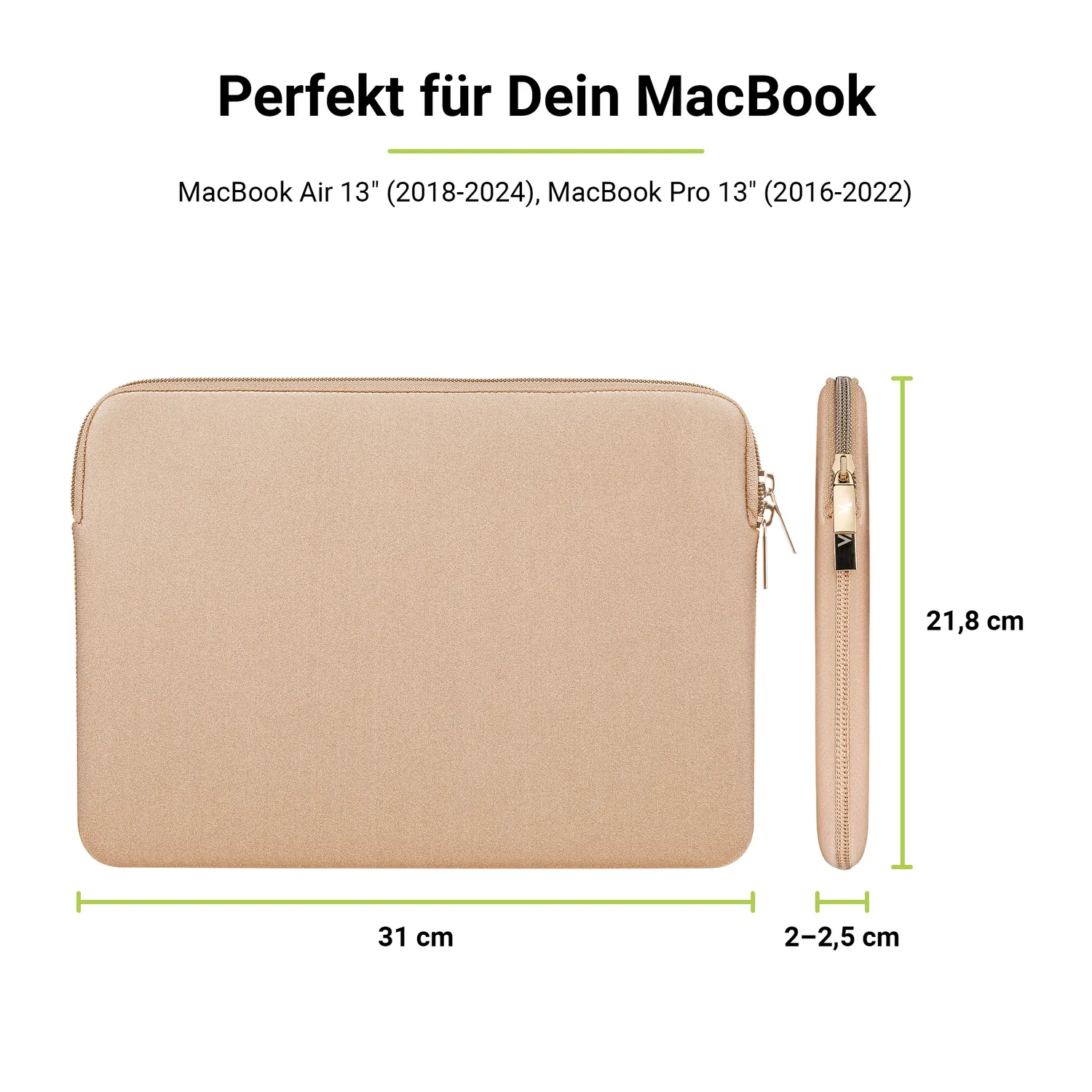 Artwizz Neoprene Sleeve MacBook 13 Zoll Hülle gold