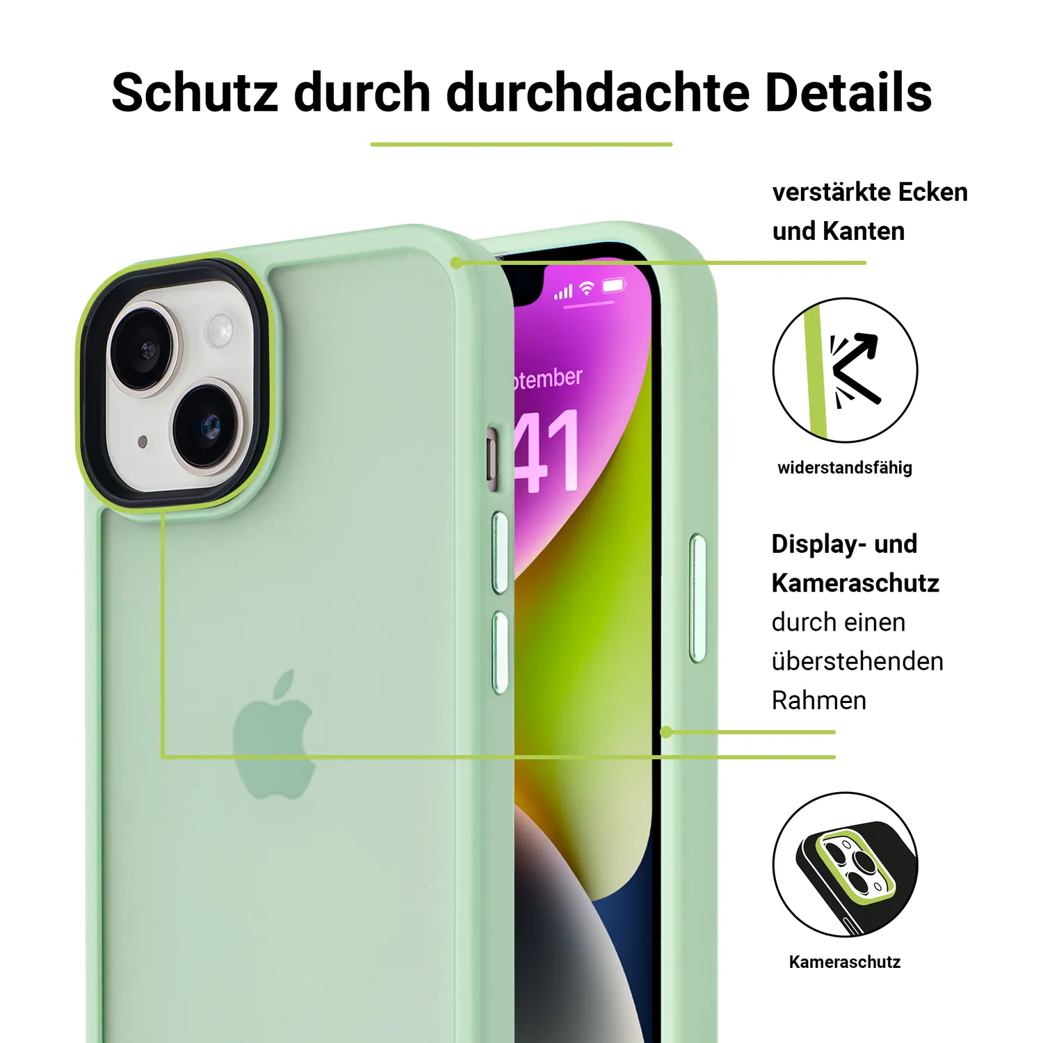 Artwizz IcedClip iPhone 13 Schutzcase matt Frost