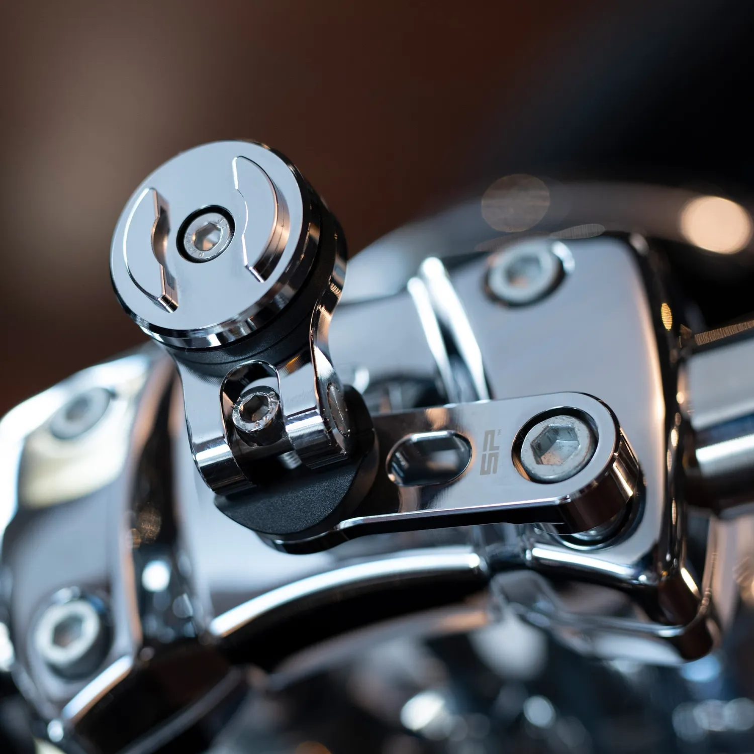 SP Connect SPC+ Chrome Barclamp Clutch Halterungskopf