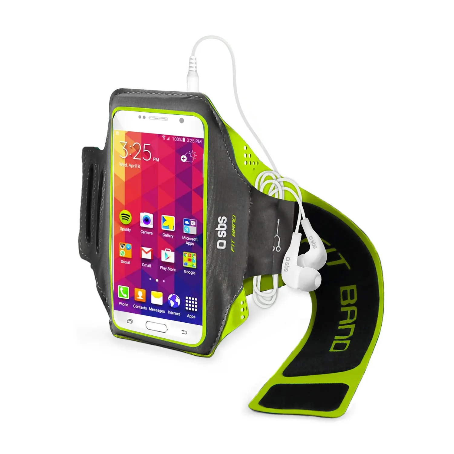 SBS Runner Pro Sportarmband 5 Zoll gelb