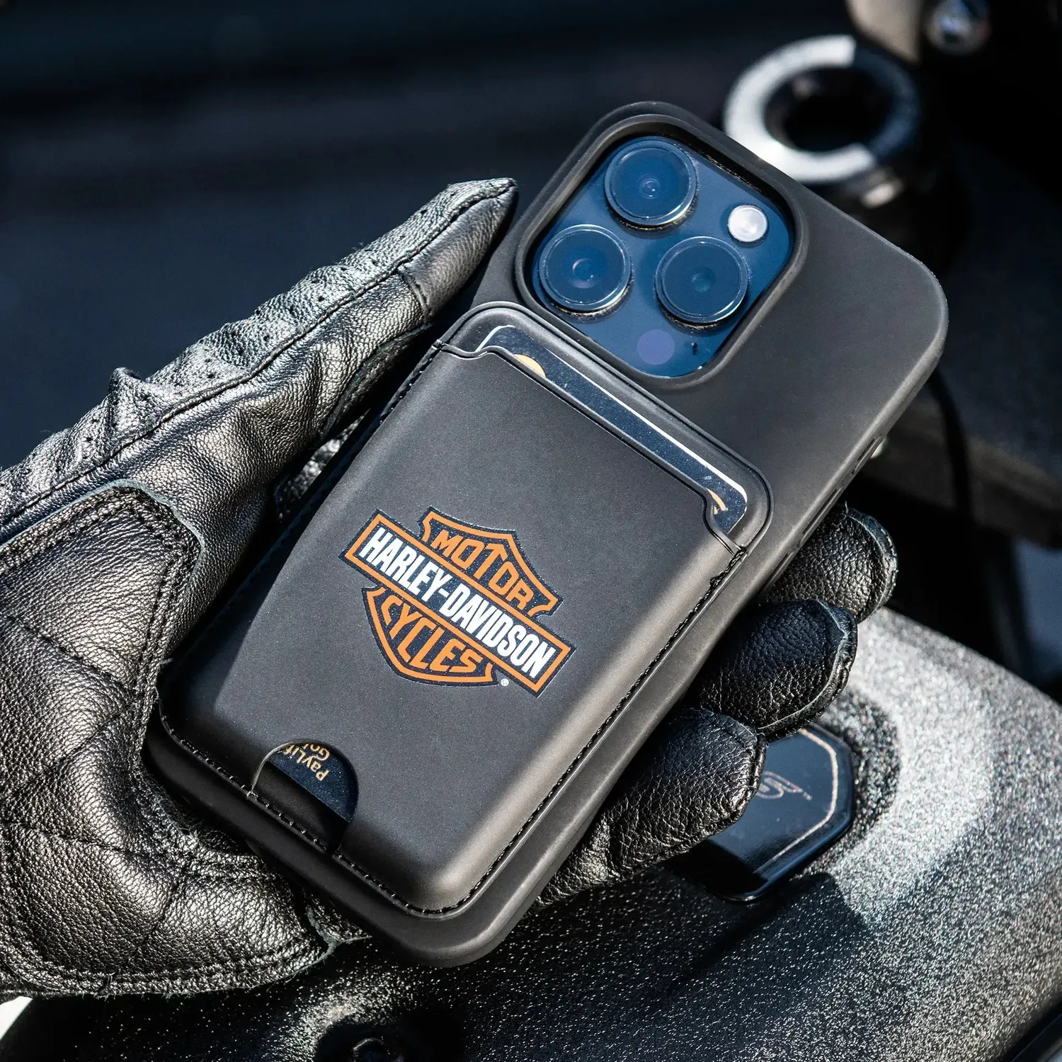 Harley-Davidson Card Wallet B&S Kartenetui RFID