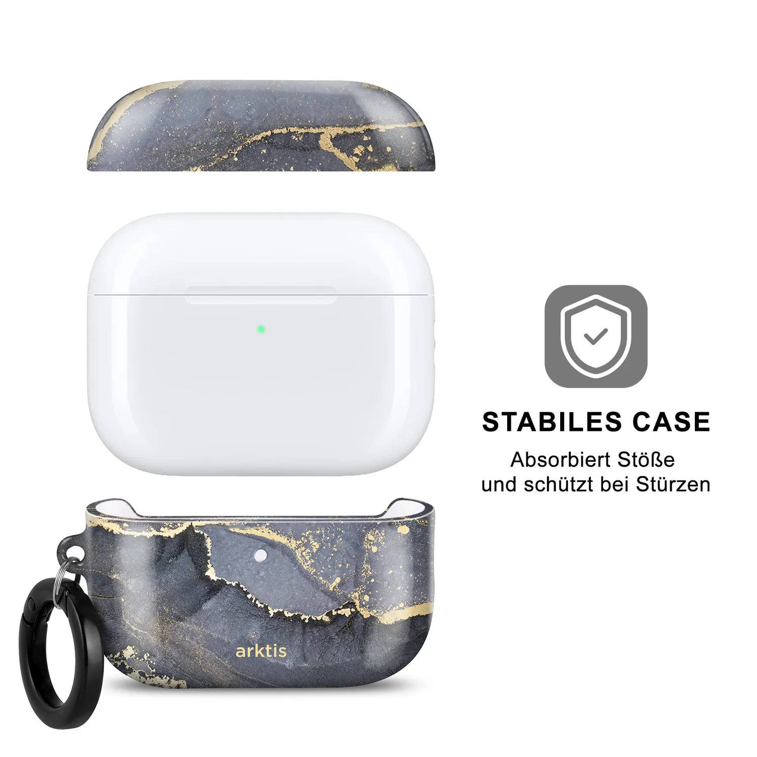 arktis Dusty Marble AirPods Pro 3 Hülle Qi