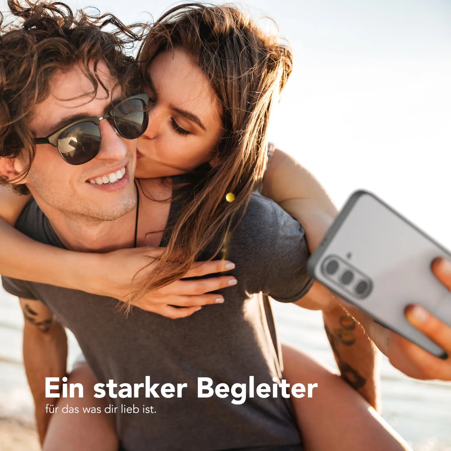 EAZY CASE Clear Hybrid Bumper Hülle Galaxy S24 anthrazit