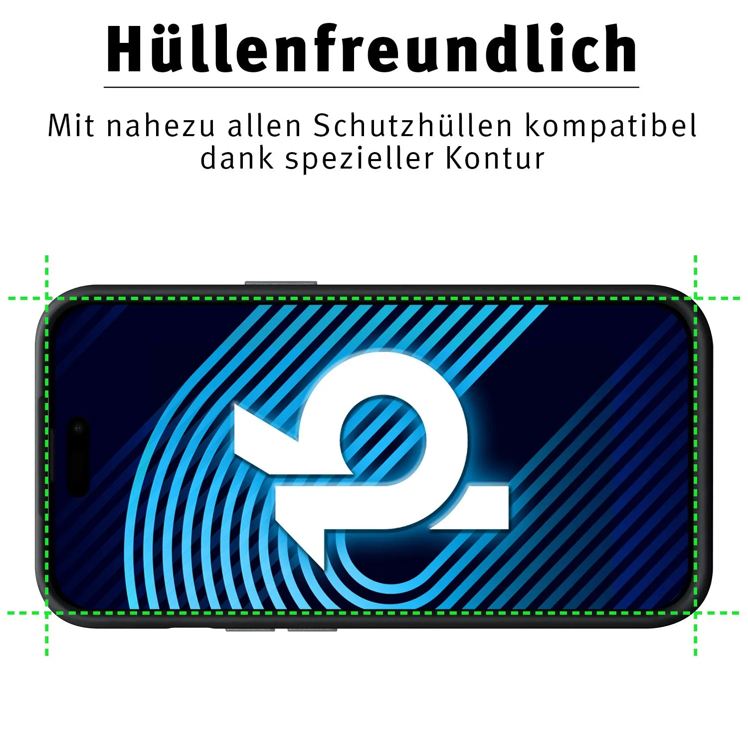 arktis Displayschutz GLAS iPhone 16 Pro 1 Stück