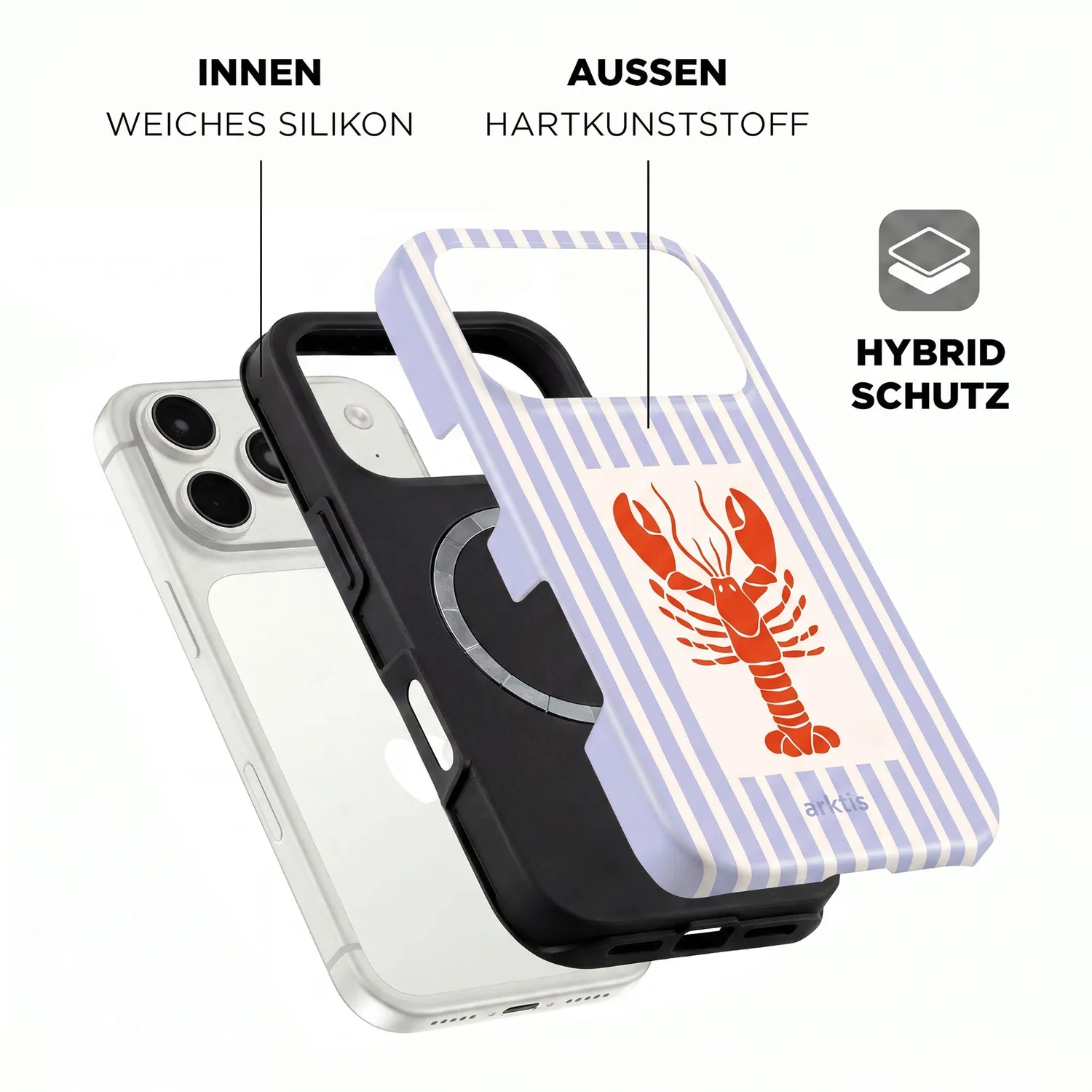 arktis iPhone 17 Hülle Lobster MagSafe Case