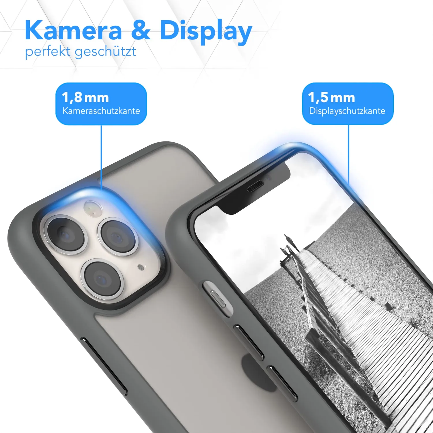 EAZY CASE Ultra Schutz Hülle iPhone 11 Pro Anthrazit