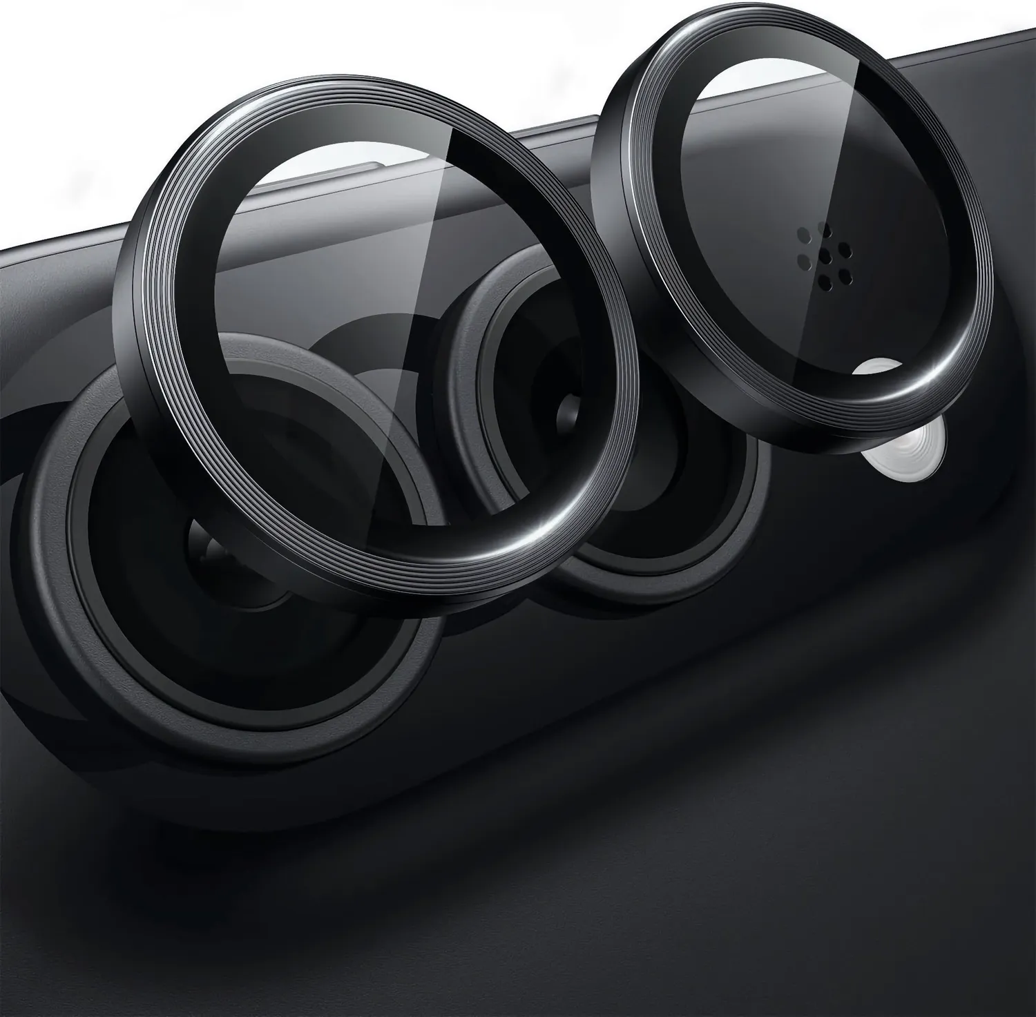 arktis Duo Lens Protector Kameraglas Silber Schwarz
