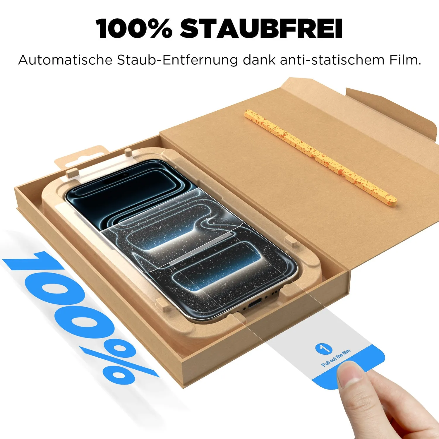 arktis REVOLUTION Panzerglas für iPhone 17 Pro 2er Set klar