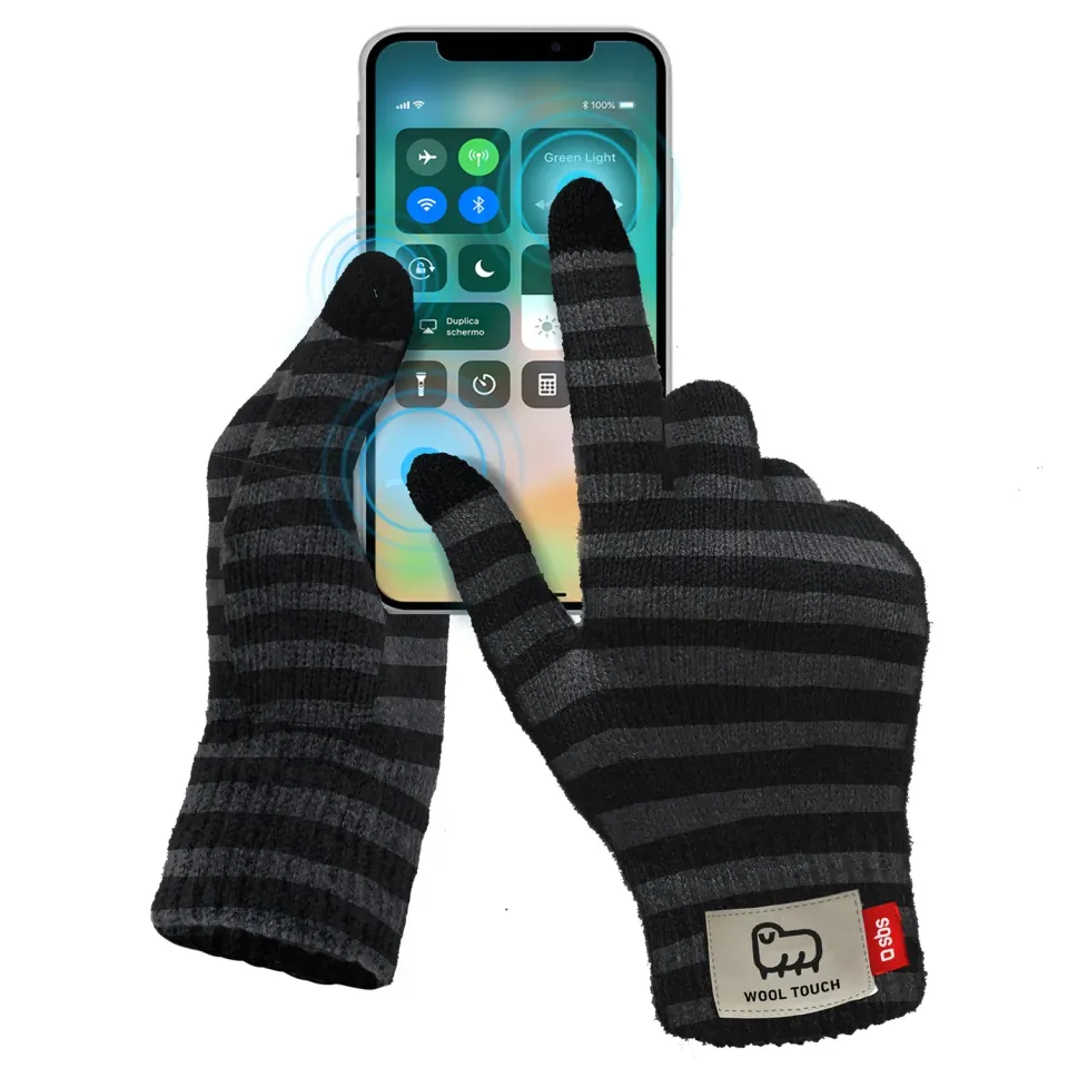 SBS Winter Touch Handschuhe Schwarz Größe L touchfähig