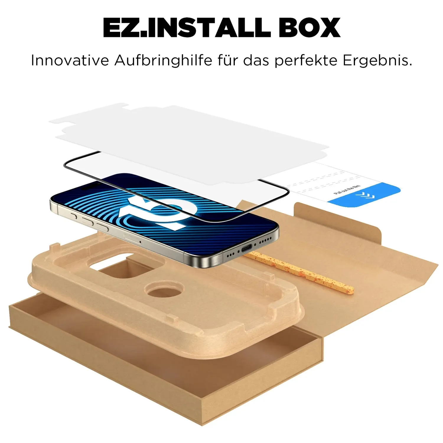 arktis REVOLUTION iPhone 16e Panzerglas 2er Set EZ Install