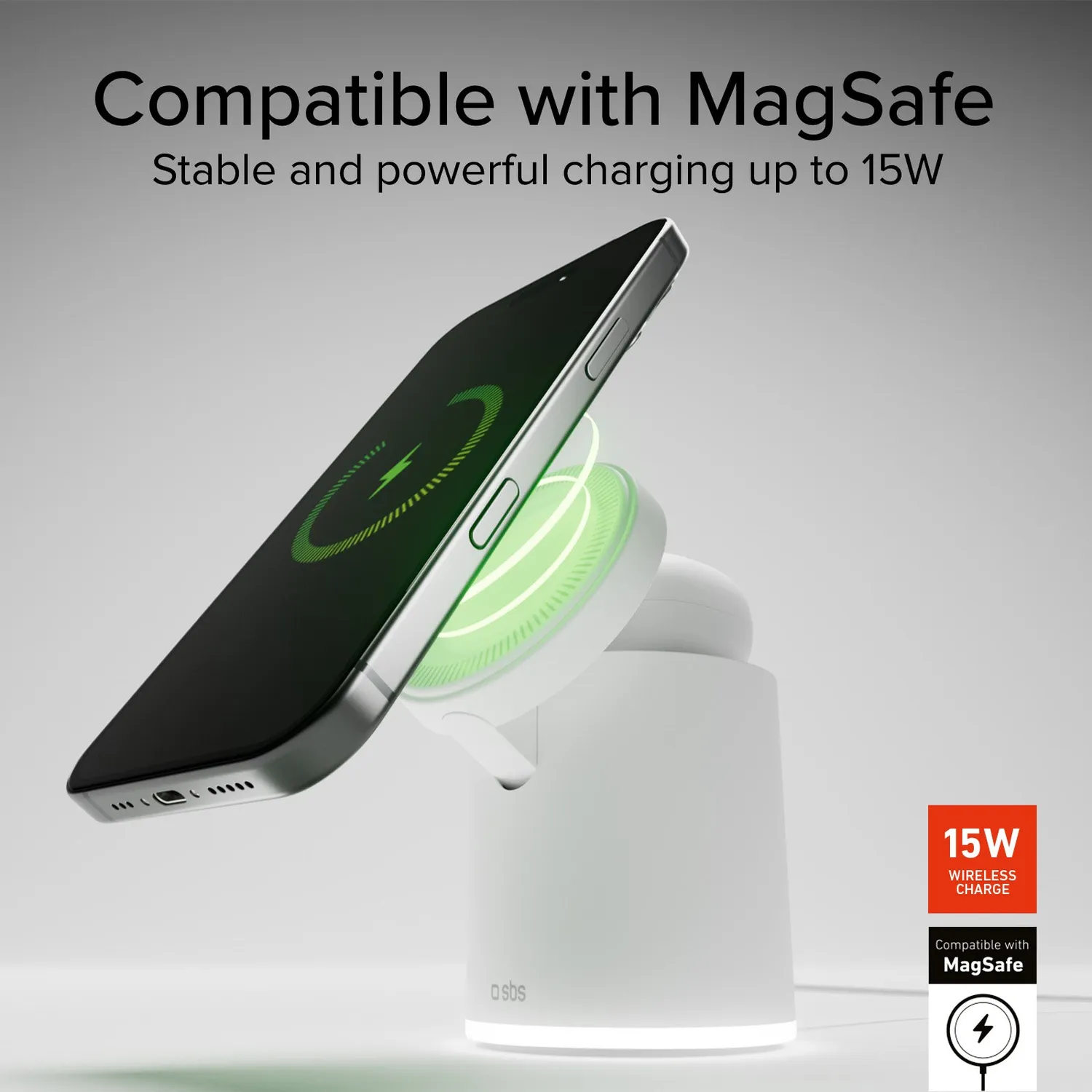 SBS Magnetic Power Dock 2in1 Ladestation 15W