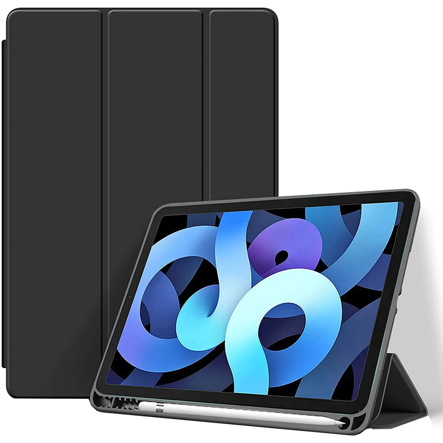 arktis Pencil SmartCase iPad Air 10,9 Hülle schwarz 2022