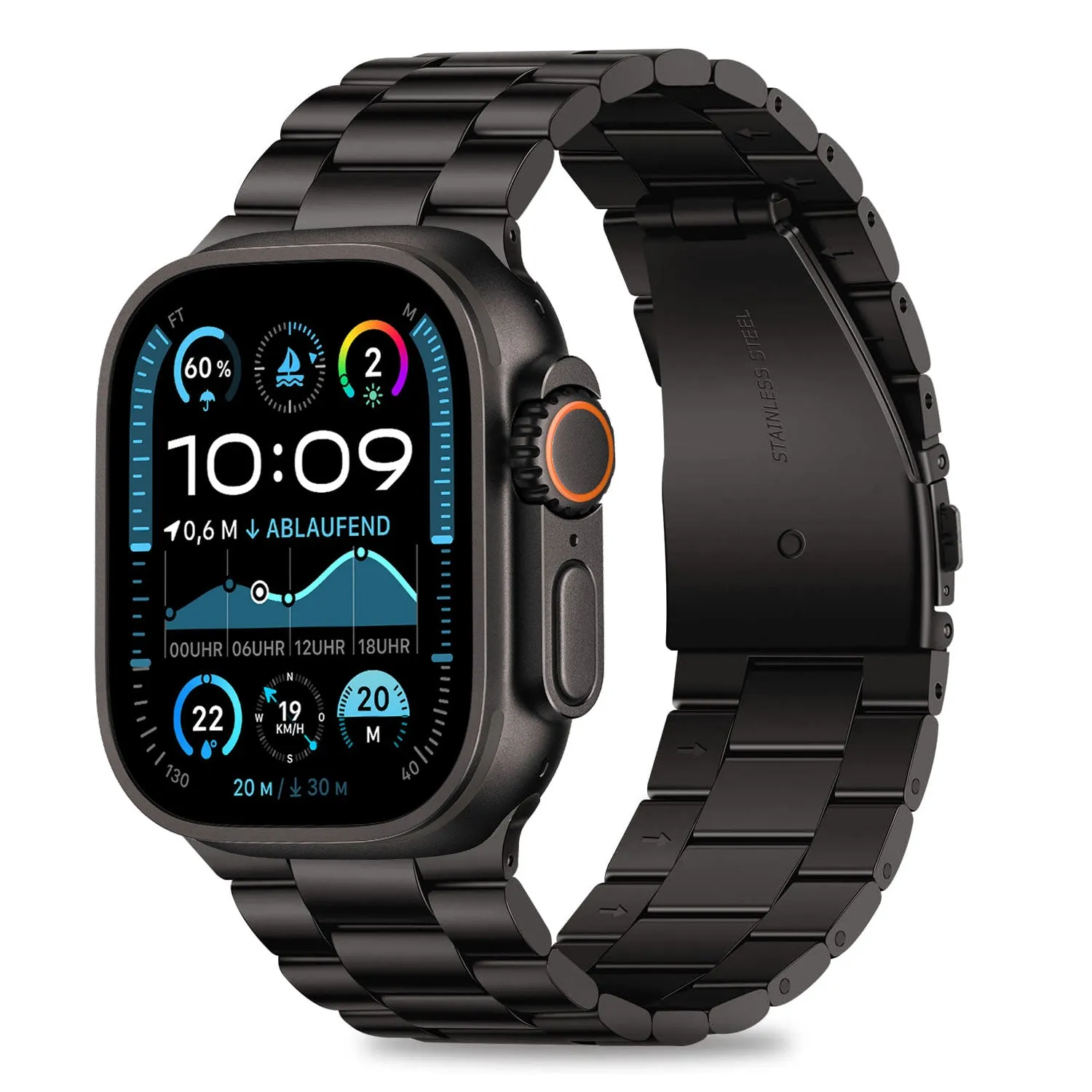 arktisband Apple Watch Ultra Edelstahl-Armband Titan