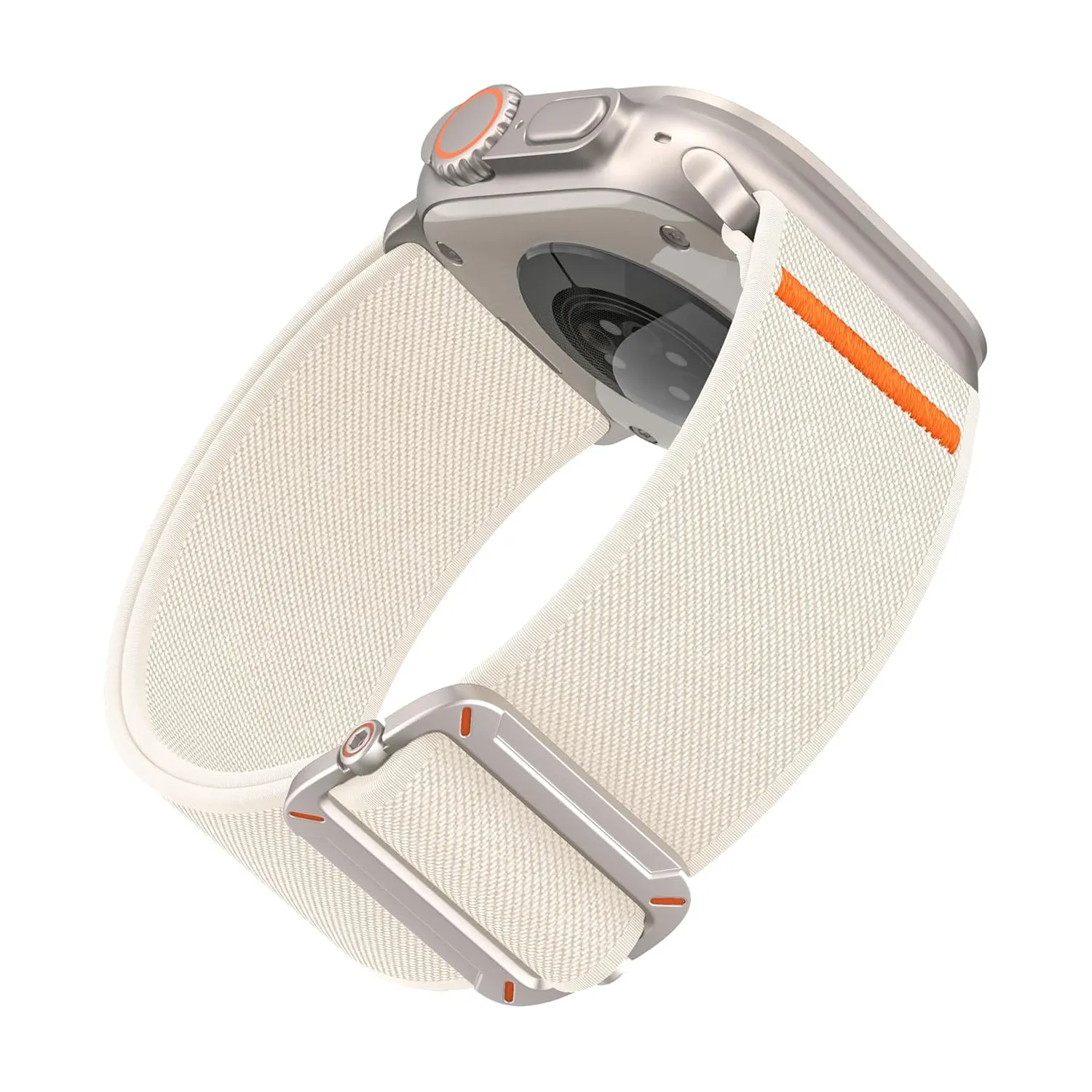 arktis FlexOne Apple Watch Nylonarmband Schwarz 49/46/45/44 mm Stretch