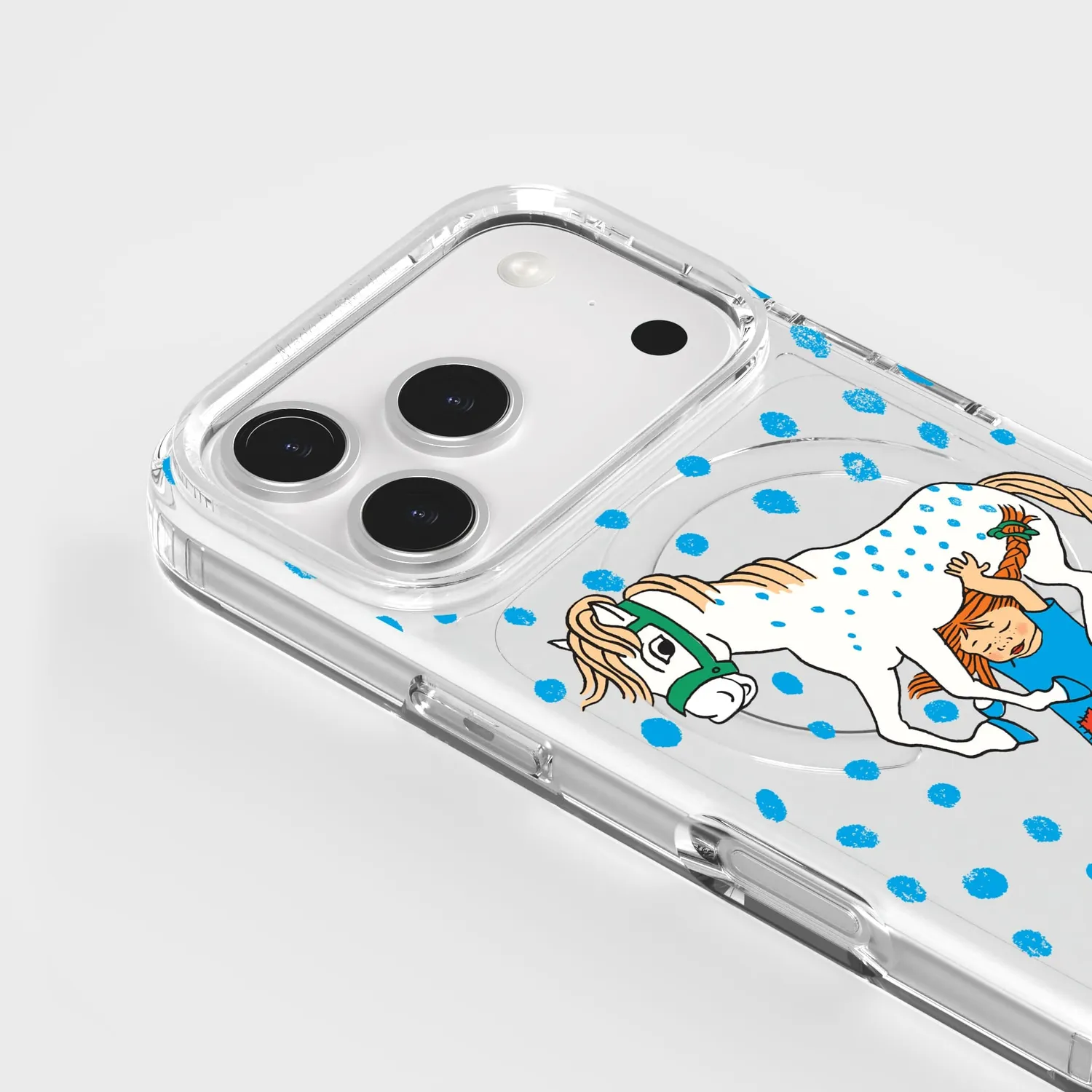 agood company CLRPRTCT Clear iPhone 17 Pro Handyhülle Pippi Pferd