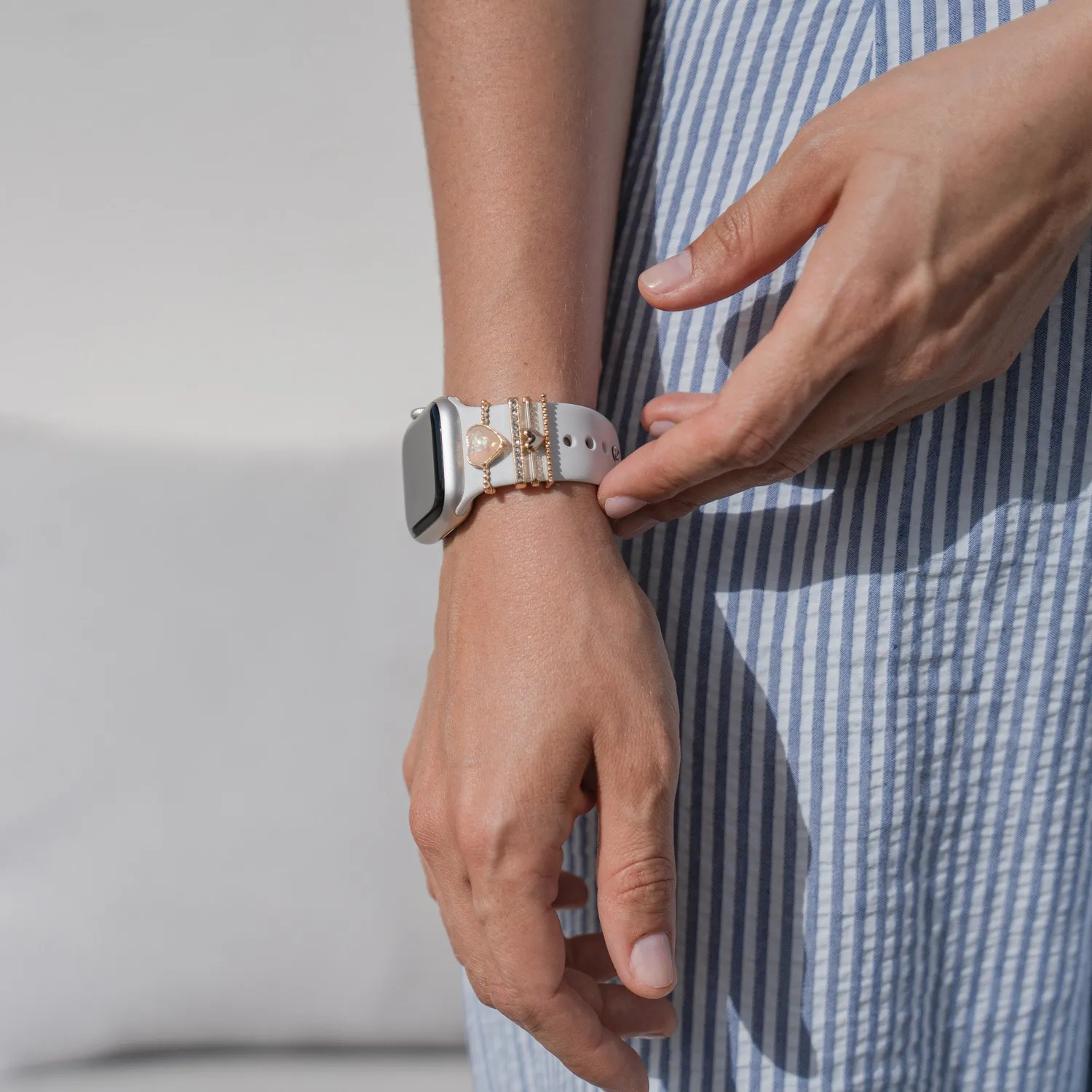 arktisband Loyal Gold Apple Watch Charms Edelstahl