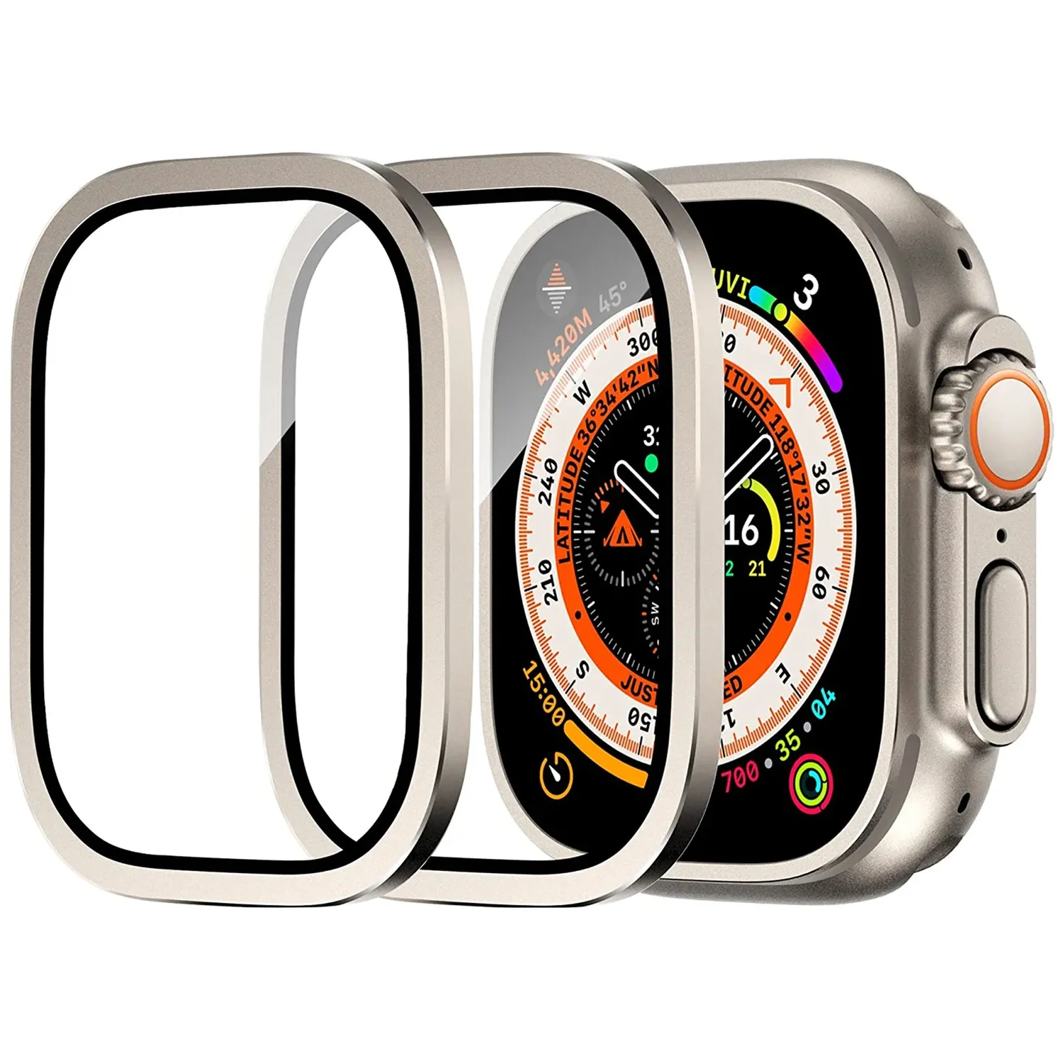 arktis ADVENTURE Apple Watch Ultra 49mm Glas 2er Set