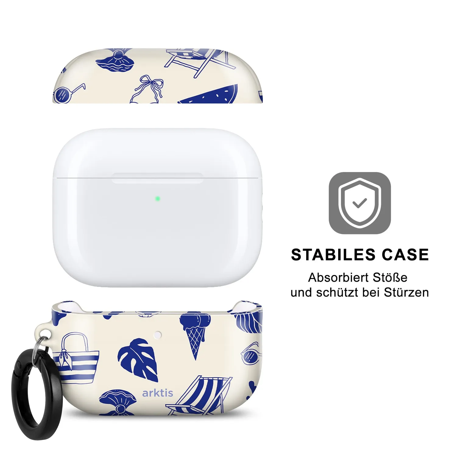 arktis Beach Style AirPods Pro 3 Hülle PC Print