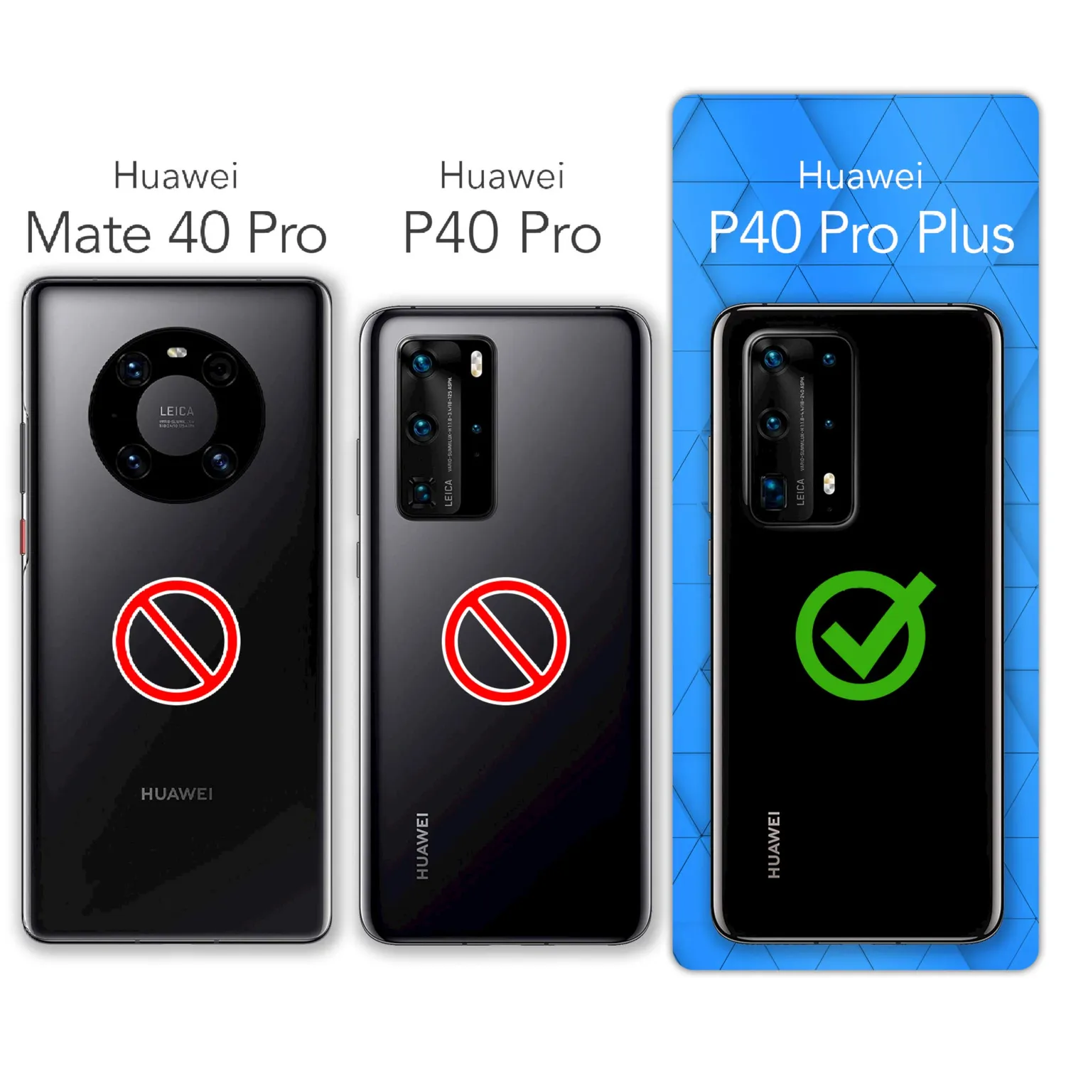 EAZY CASE Huawei P40 Pro Plus Glitzerhülle Blau Liquid