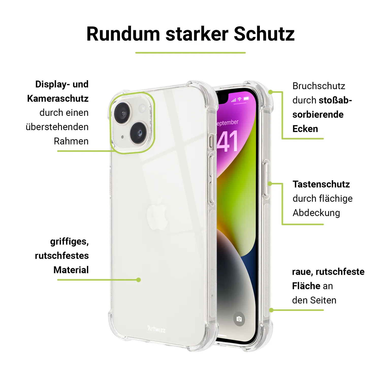 Artwizz Protection Clear Case Handyhülle transparent