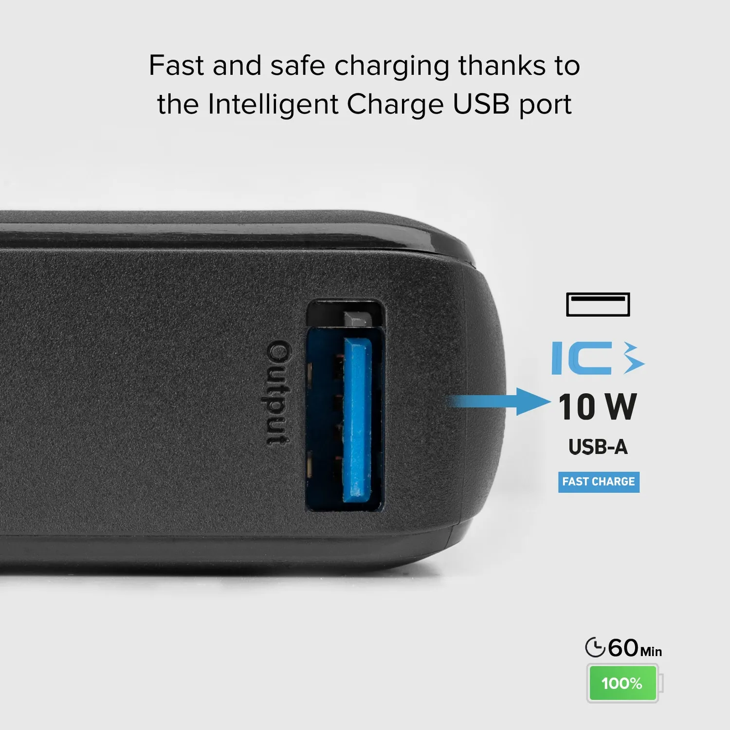 SBS Powerbank 10000 mAh Schwarz ultrakompakt