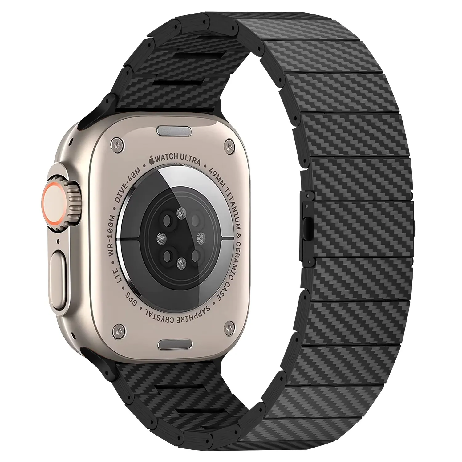 arktisband Karbon Apple Watch Ultra Armband Carbon schwarz