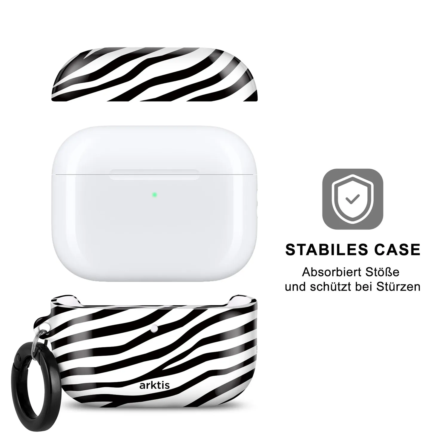 arktis AirPods Pro 3 Hülle Zebra Tier-Print