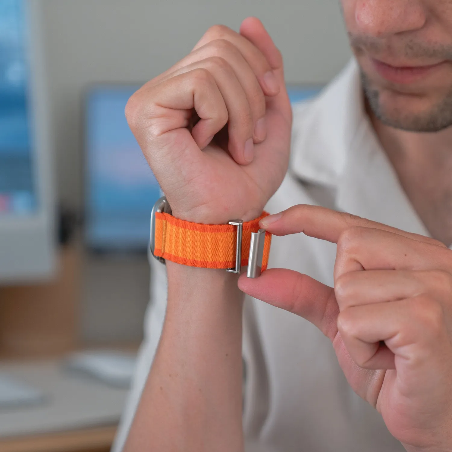 arktisband Venture Nylon-Armband 49/46/45/44 mm Iron Ash