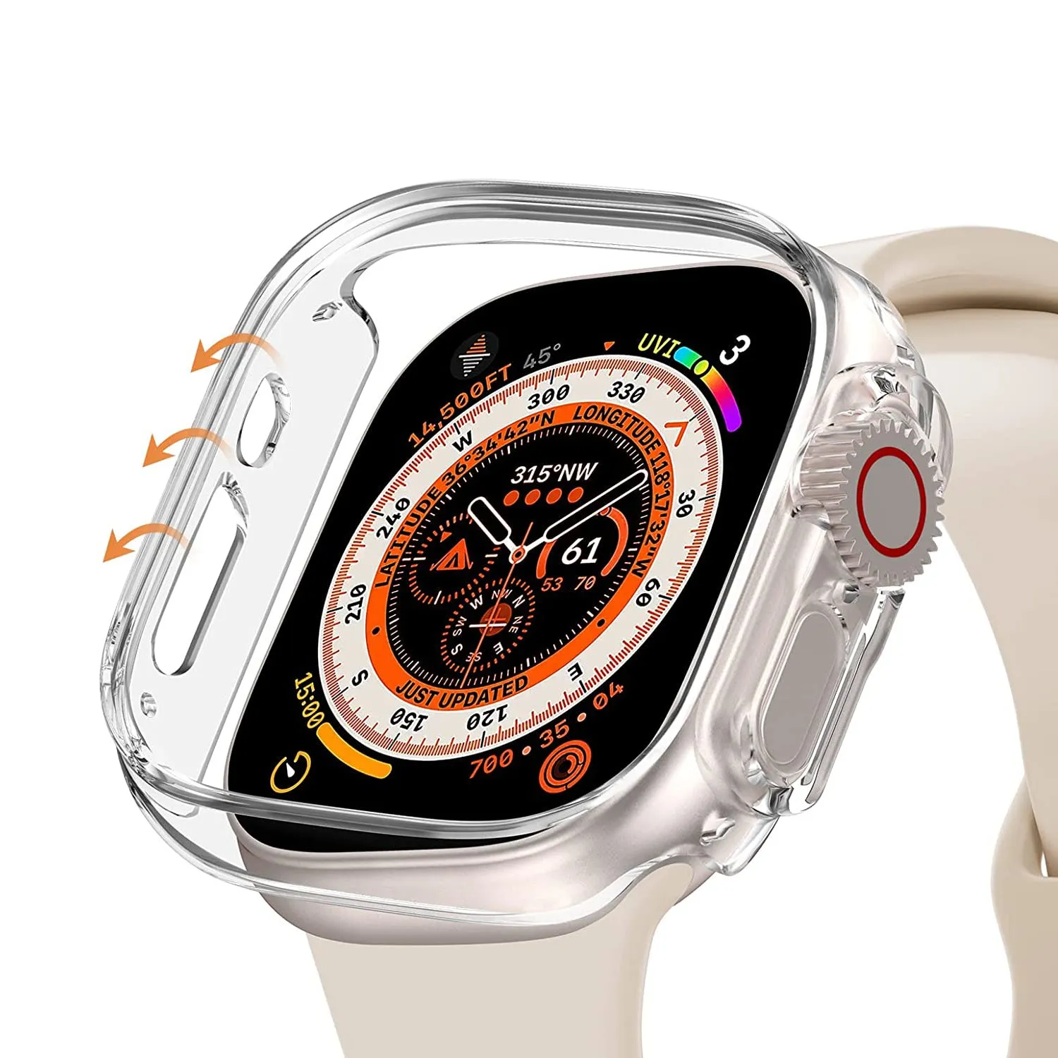 arktis CRYZTAL BUMPER Apple Watch Ultra Hülle 49 mm klar