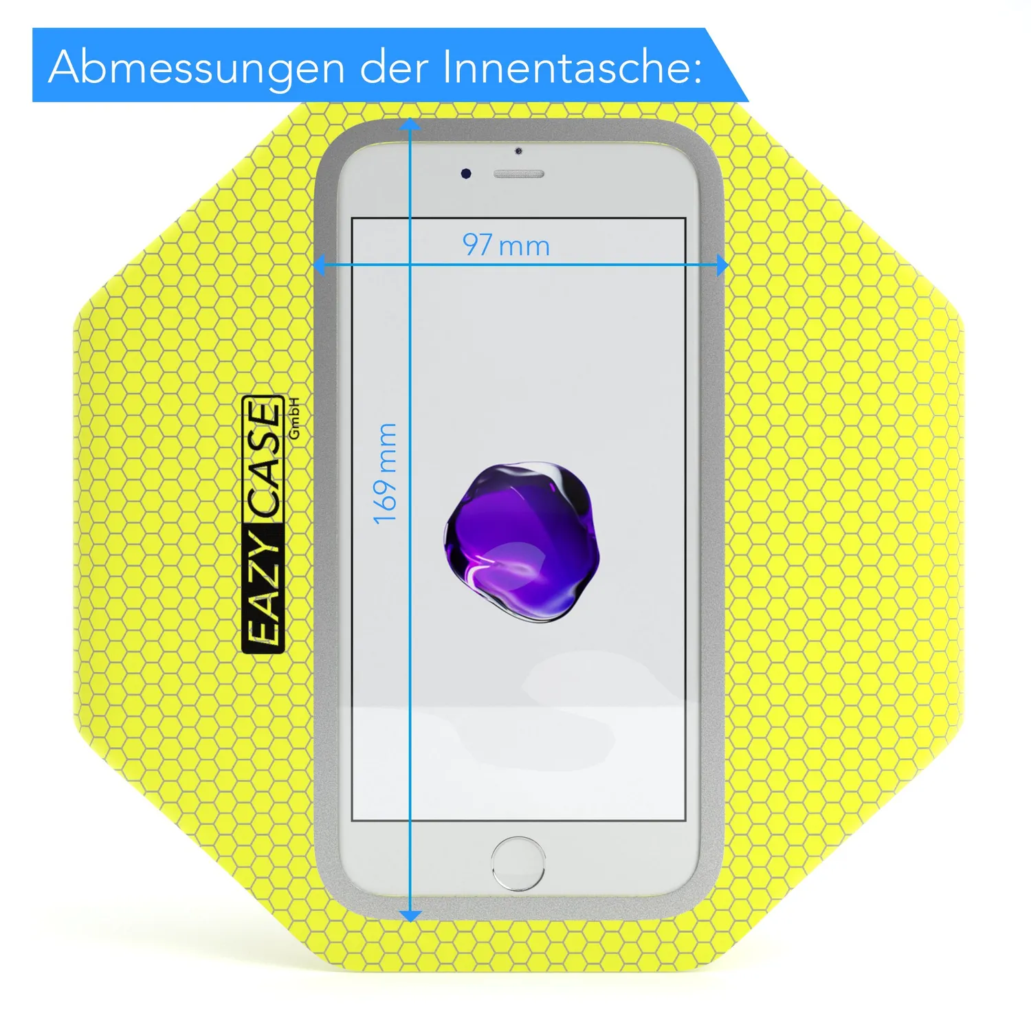 EAZY CASE Universal Sportarmband 5,5 Zoll Neongelb