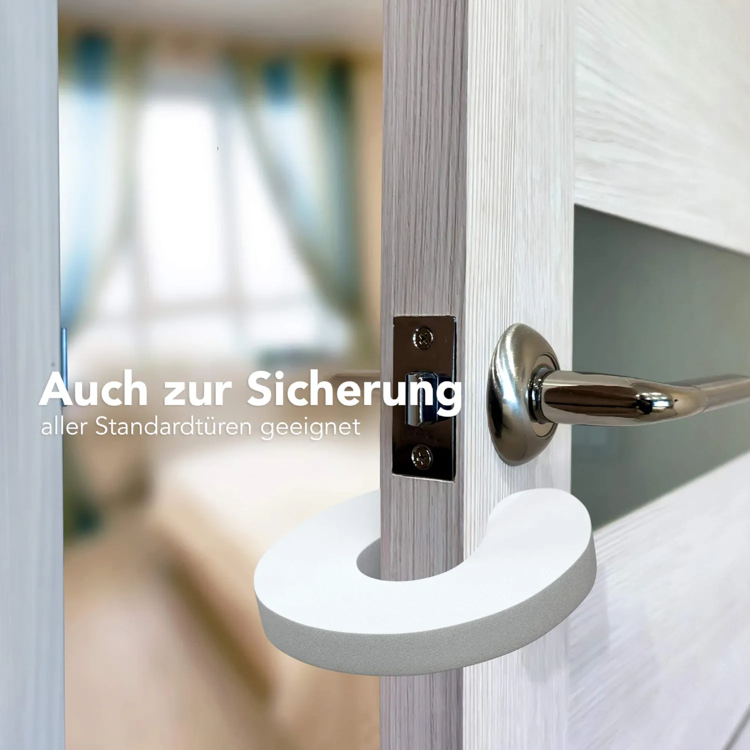 EAZY CASE 6X Fingerklemmschutz Türstopper Weiß 6er Set Schaumstoff