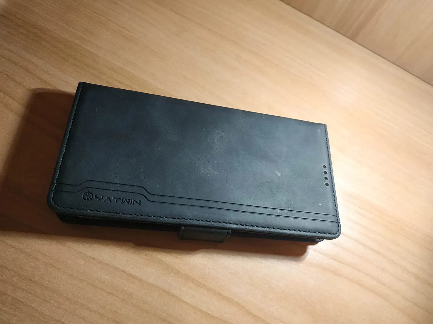 YATWIN Redmi Note 8T Klapphülle Leder Schwarz RFID