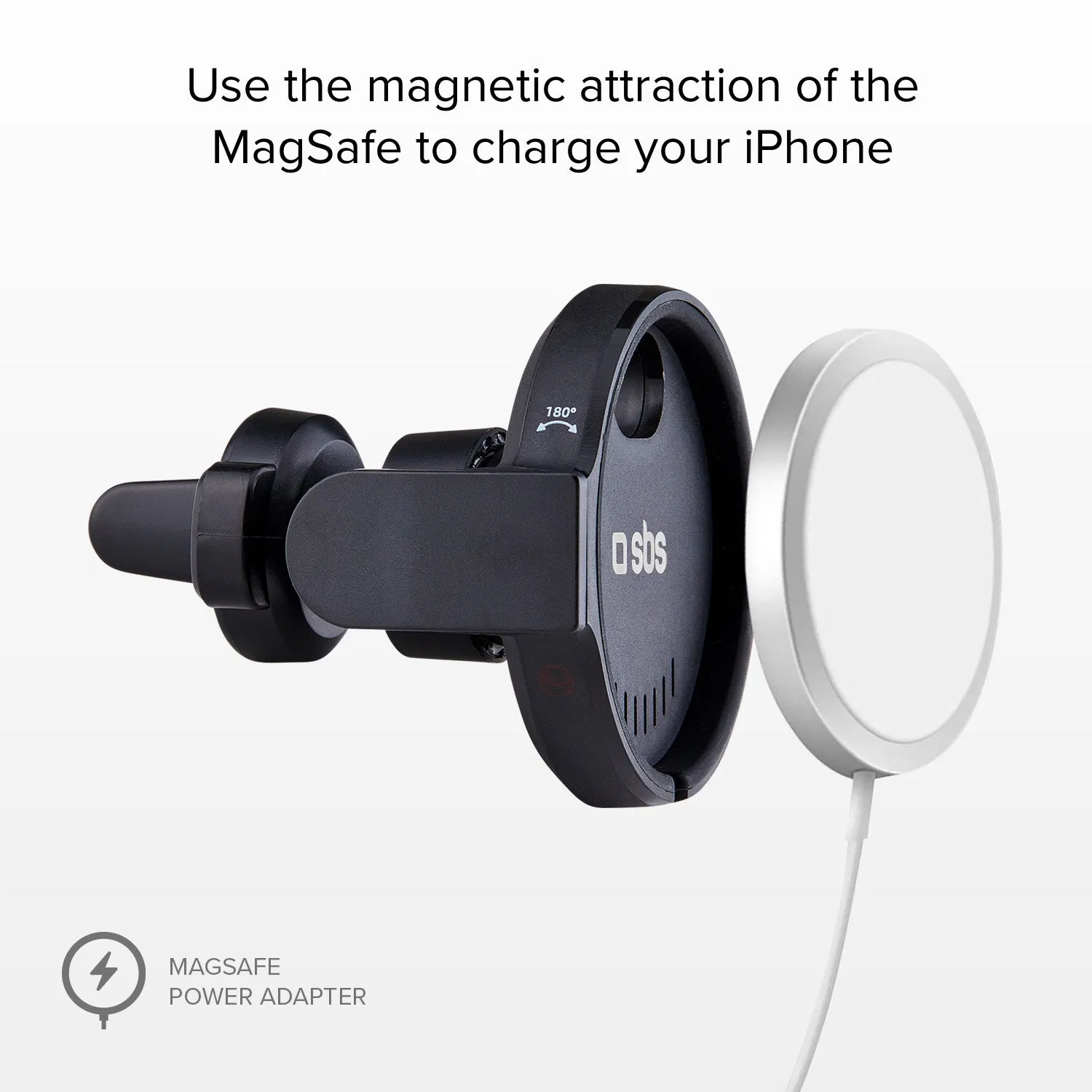 SBS MagSafe Autohalterung Lüftung Kfz Halter schwarz