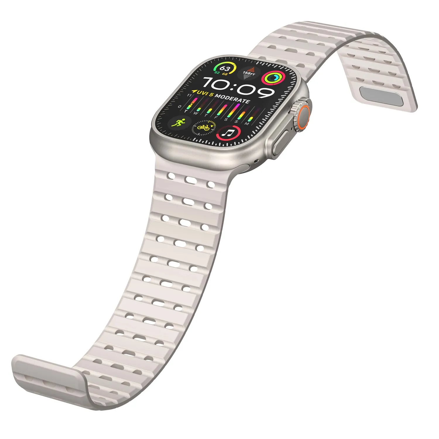 arktisband Power Apple Watch Armband Schwarz 49mm