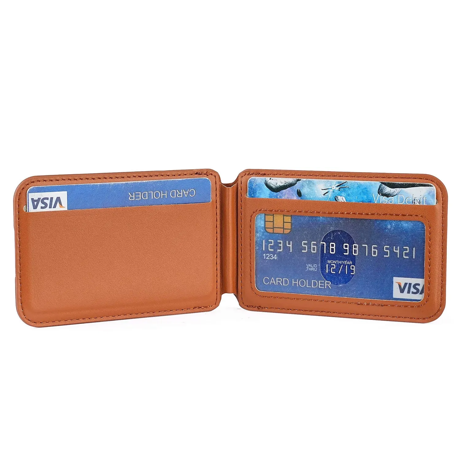 arktis MagSafe Wallet Kartenhalter 6 Karten Leder