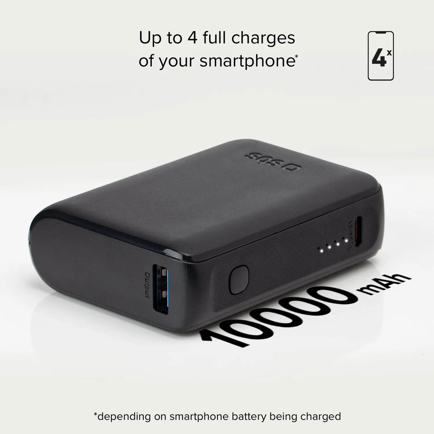 SBS Powerbank 10000 mAh Schwarz ultrakompakt