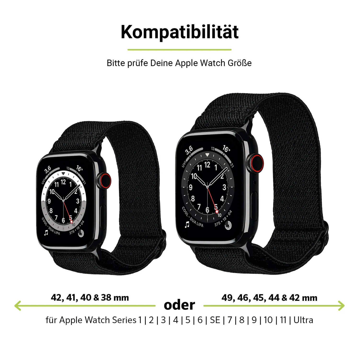 Artwizz WatchBand Flex Apple Watch Armband Textil Solo