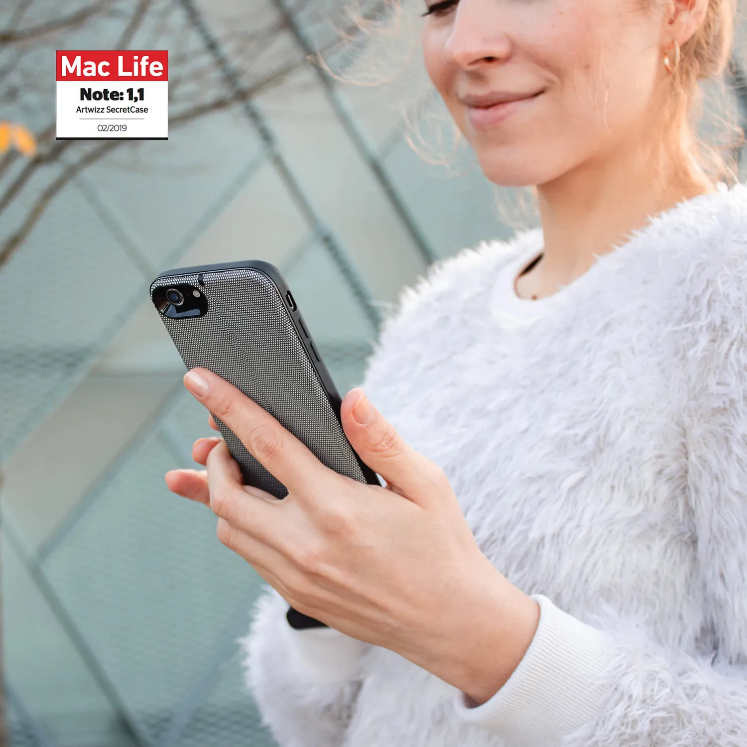 Artwizz SecretCase iPhone SE / 8 / 7 Hülle Kartenfach Stoff
