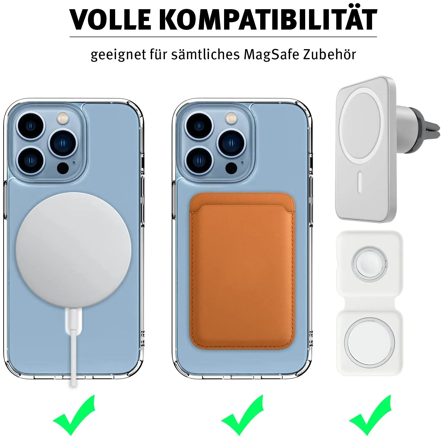 arktis Crystal iPhone 13 Pro Max Hülle transparent