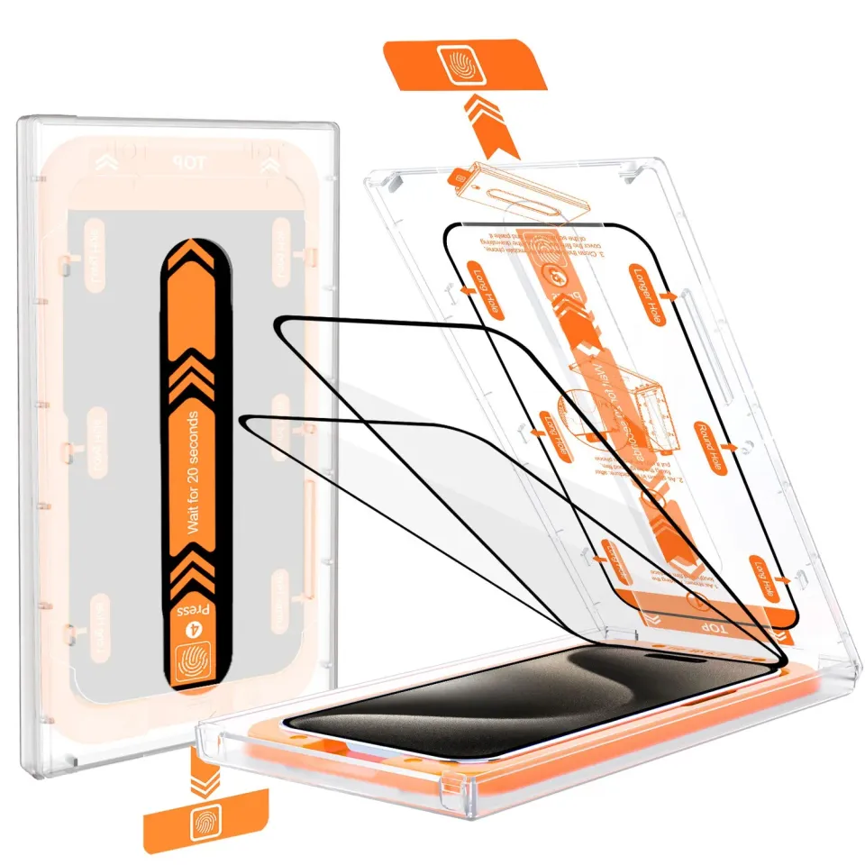 arktis REVOLUTION iPhone 15 Pro Max Panzerglas 2er Set