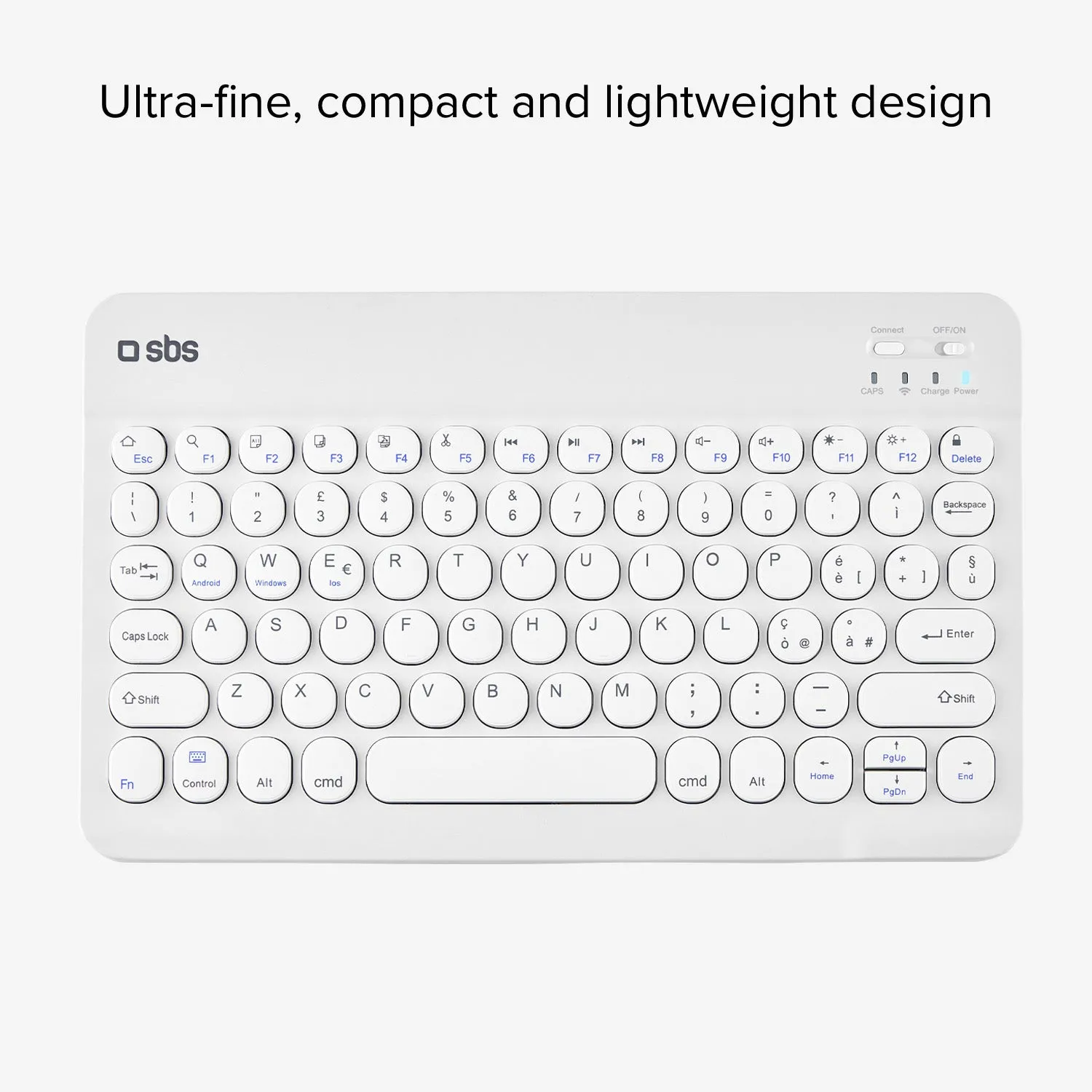 SBS Wireless Tastatur Universal Funkkeyboard mit Stand