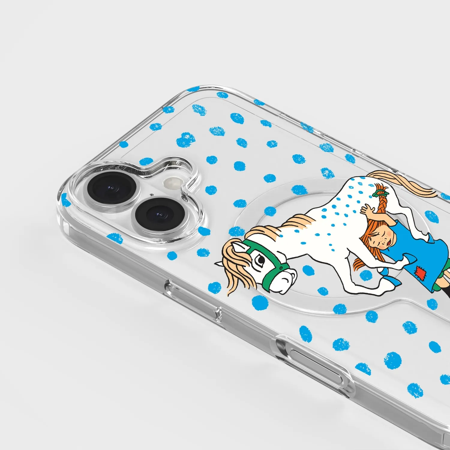 agood company CLRPRTCT Clear iPhone 16 Handyhülle Pippi Pferd