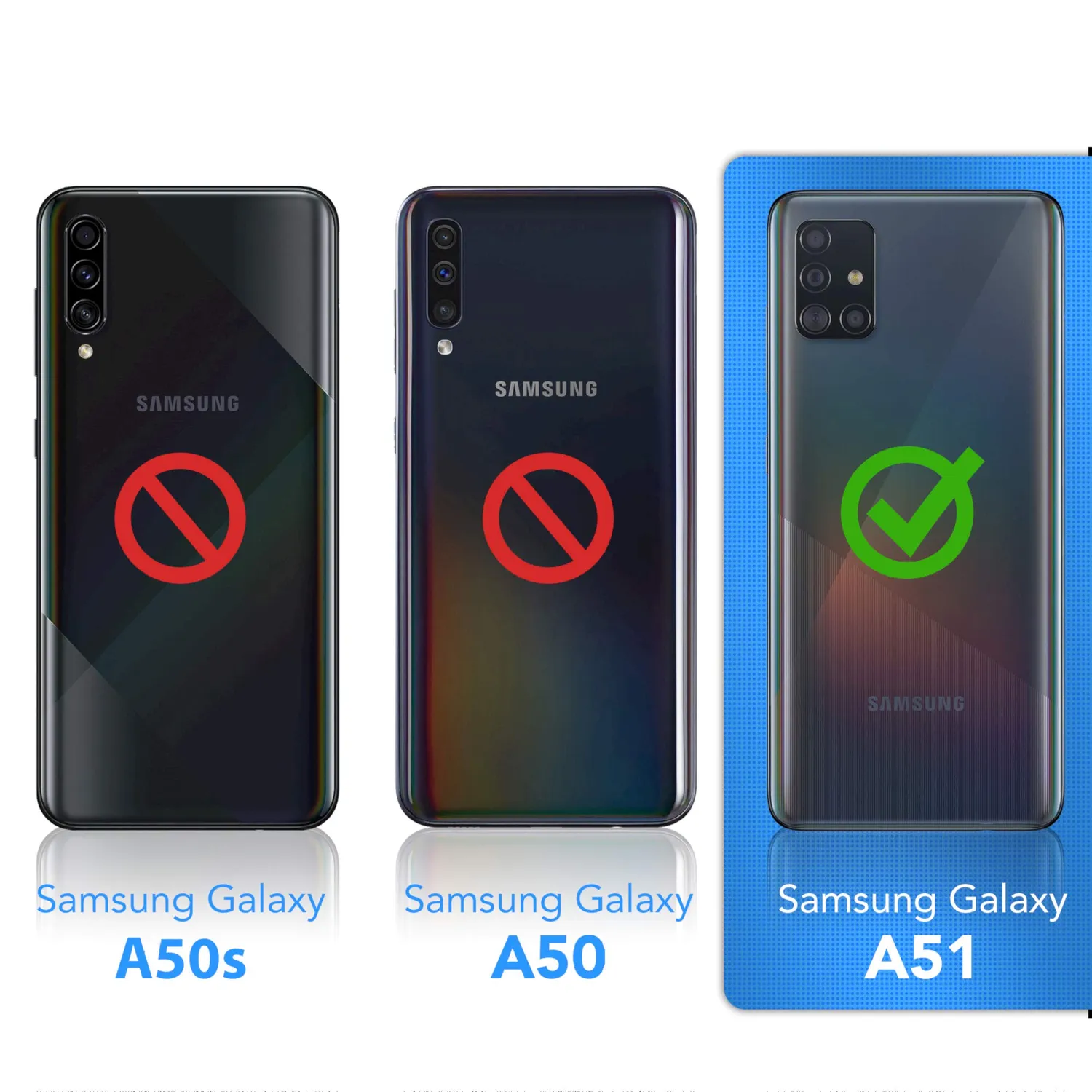 EAZY CASE Samsung Galaxy A51 Hülle Transparent Clear