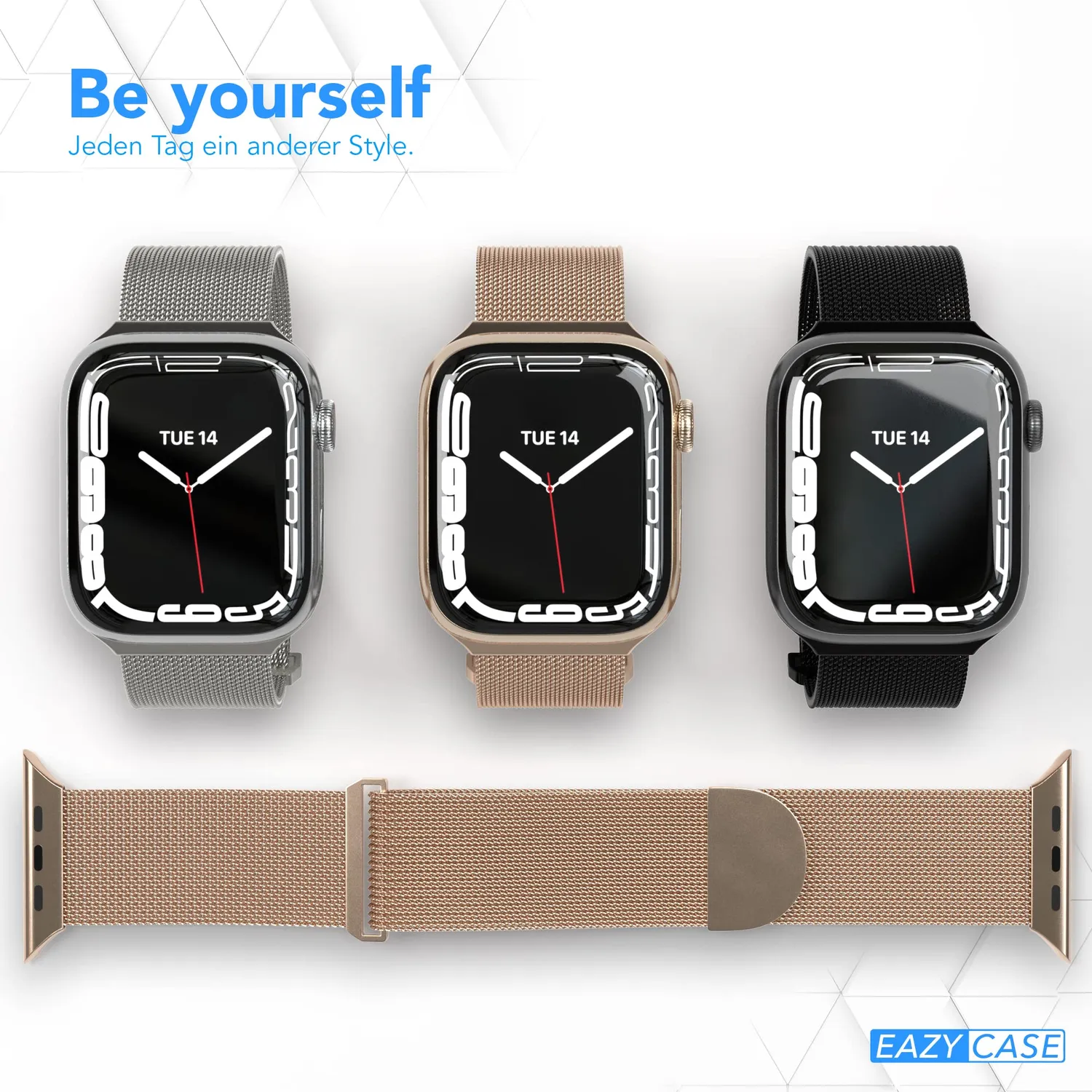 EAZY CASE Apple Watch Mesh Armband Metall verstellbar