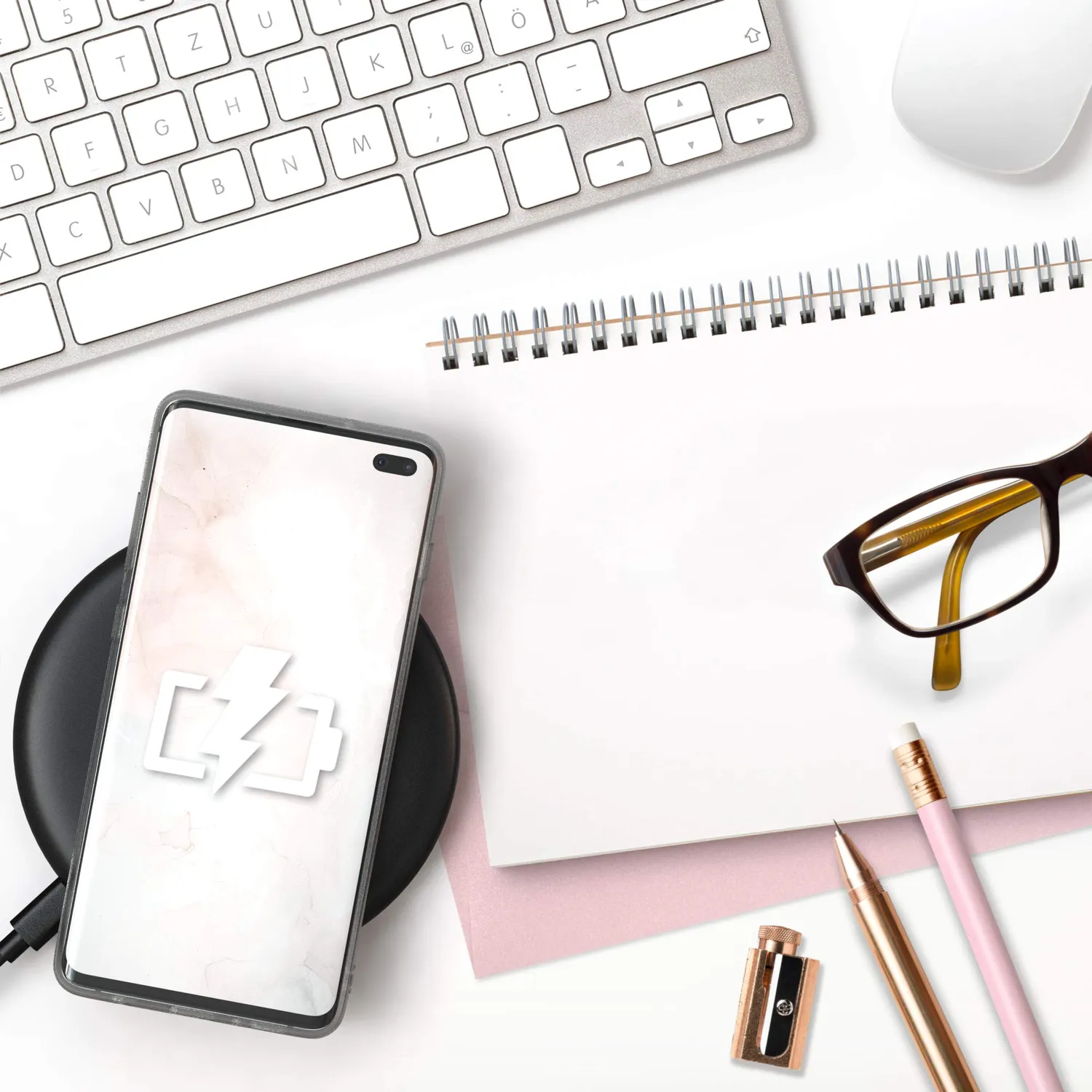 EAZY CASE Galaxy S10 Plus Silikonhülle Blumen Rosé-Gold Kameraschutz