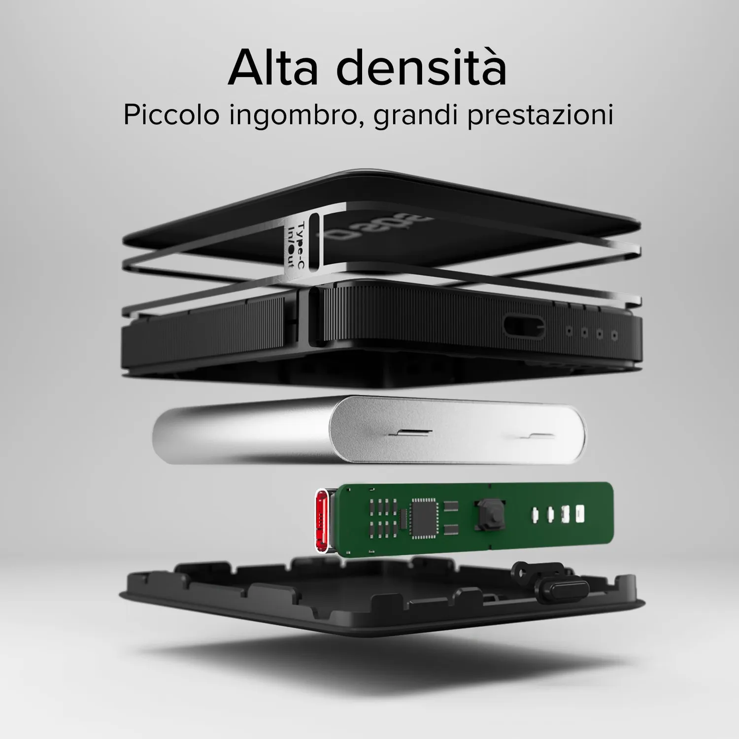 SBS 5000 mAh High Density Powerbank USB-C 10W kompakt