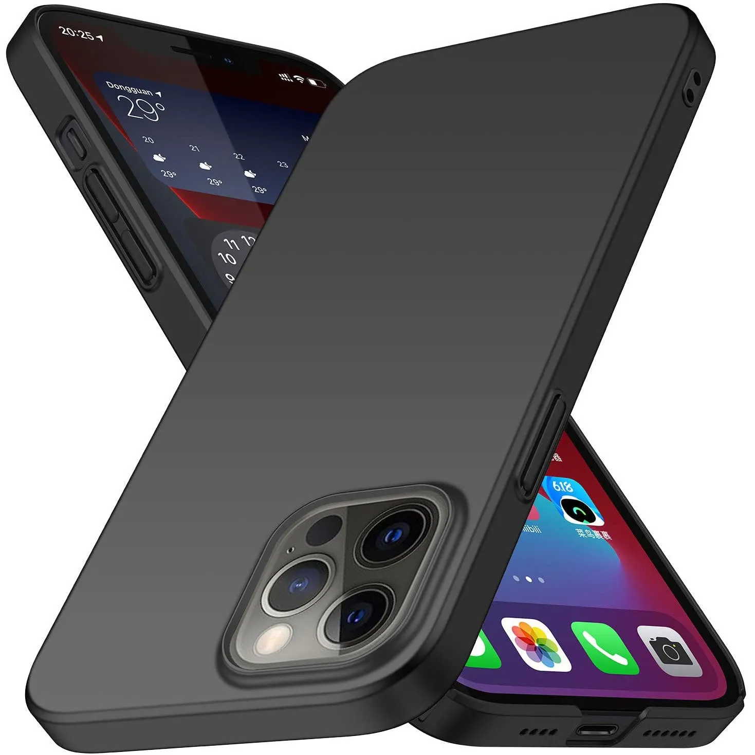 arktis iPhone 13 Pro UltraSlim Hardcase schwarz dünn