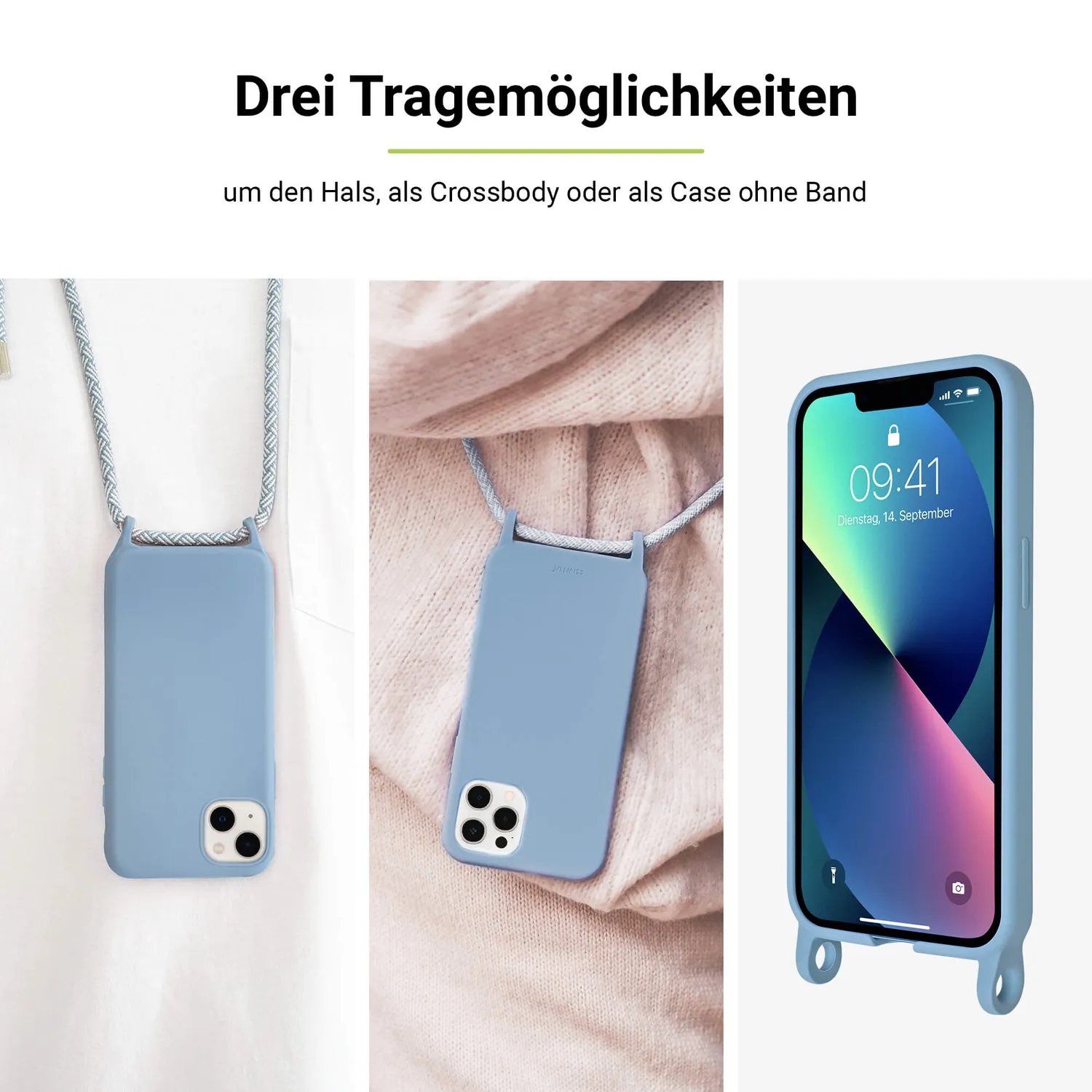 Artwizz HangOn Case Silicone iPhone 14 Hülle mit Band